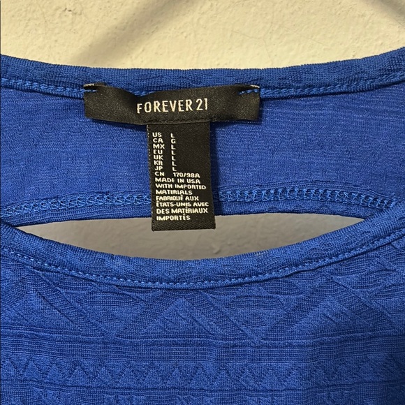 Blue Women's Dress by Forever 21 - Picture 2 of 5
